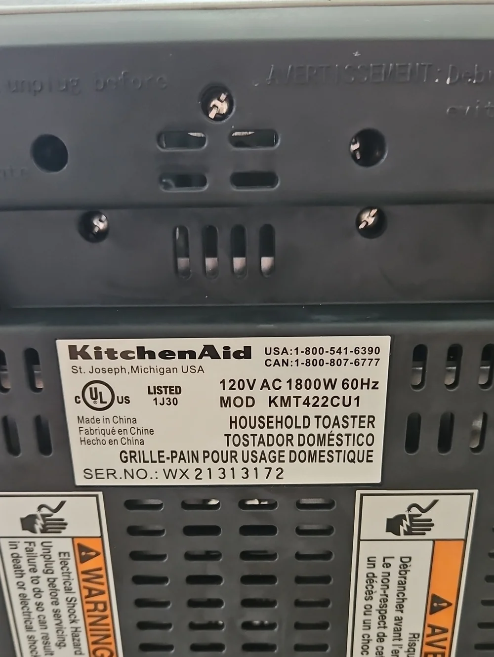 Kitchenaid 4-Slice Stainless Steel Toaster - Silver